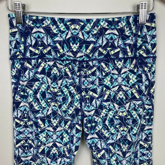 VSX Victoria Secret‎ Sport Capri Leggings Small Geometric Printed Stretch Yoga - Picture 6 of 9